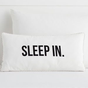 Pottery Barn Sleep In Lumbar Decorative Bed Pillow